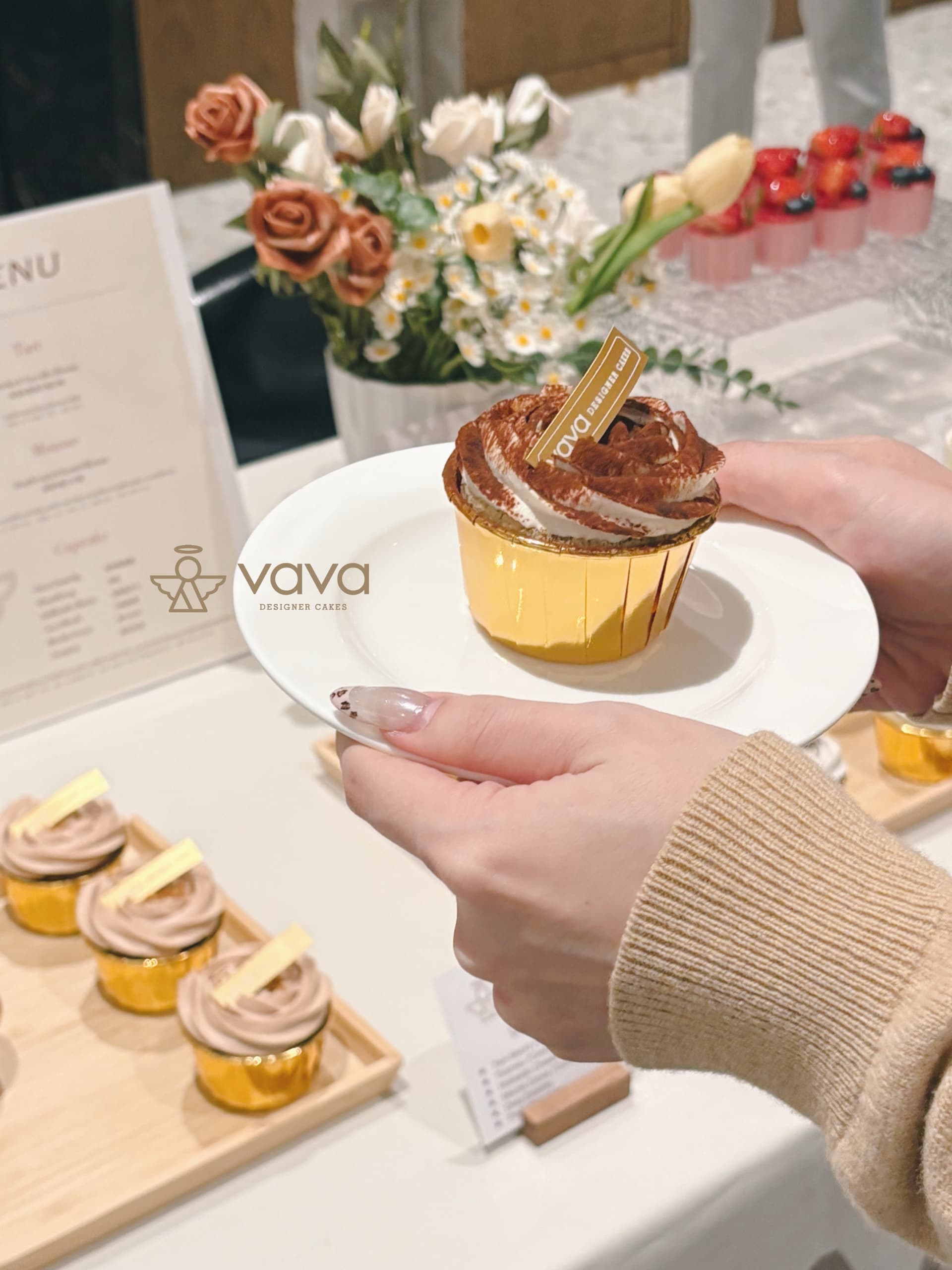 Vava dessert catering trays delivered and arranged for an office event