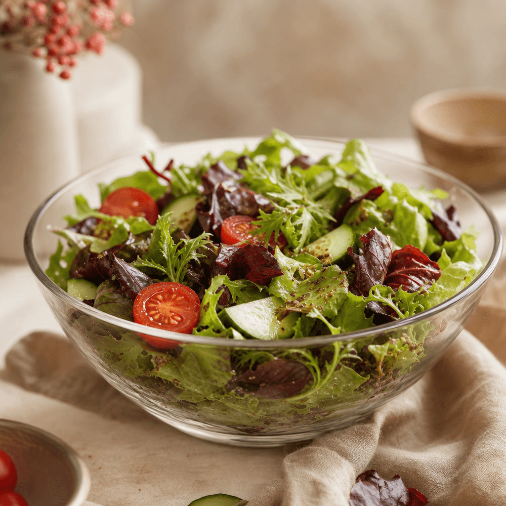 Mixed greens salad for catering — Vava Dessert Tables Toronto