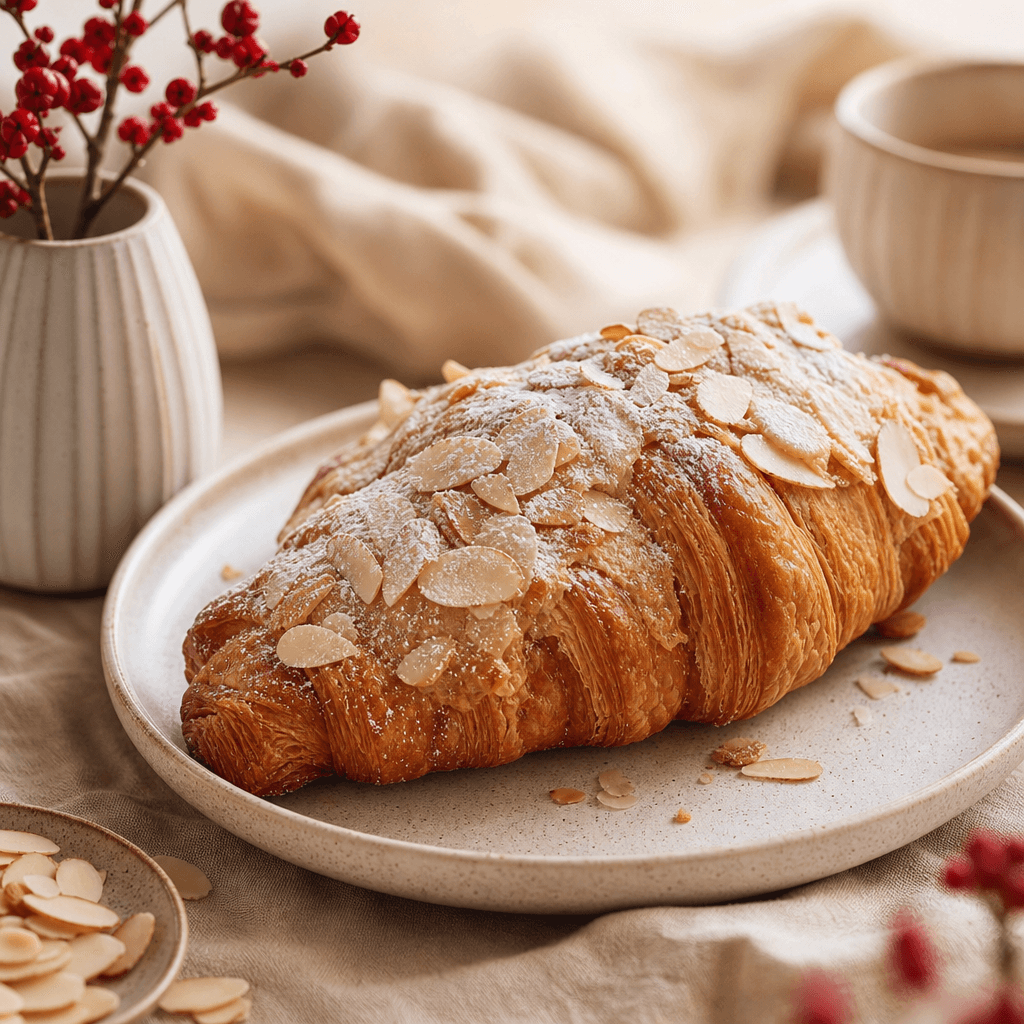 Almond croissant for catering — Vava Dessert Tables Toronto
