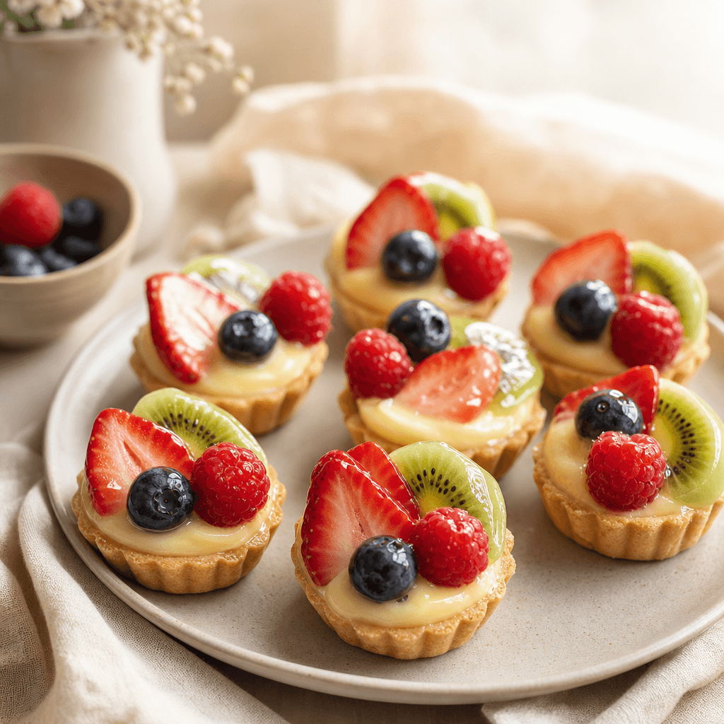 Fruit tarts for catering — Vava Dessert Tables Toronto