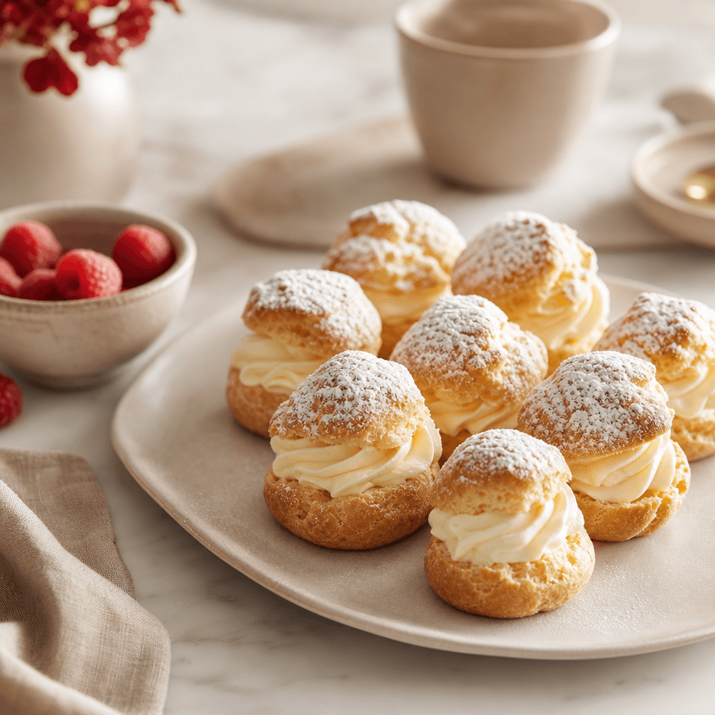 Cream puffs for catering — Vava Dessert Tables Toronto