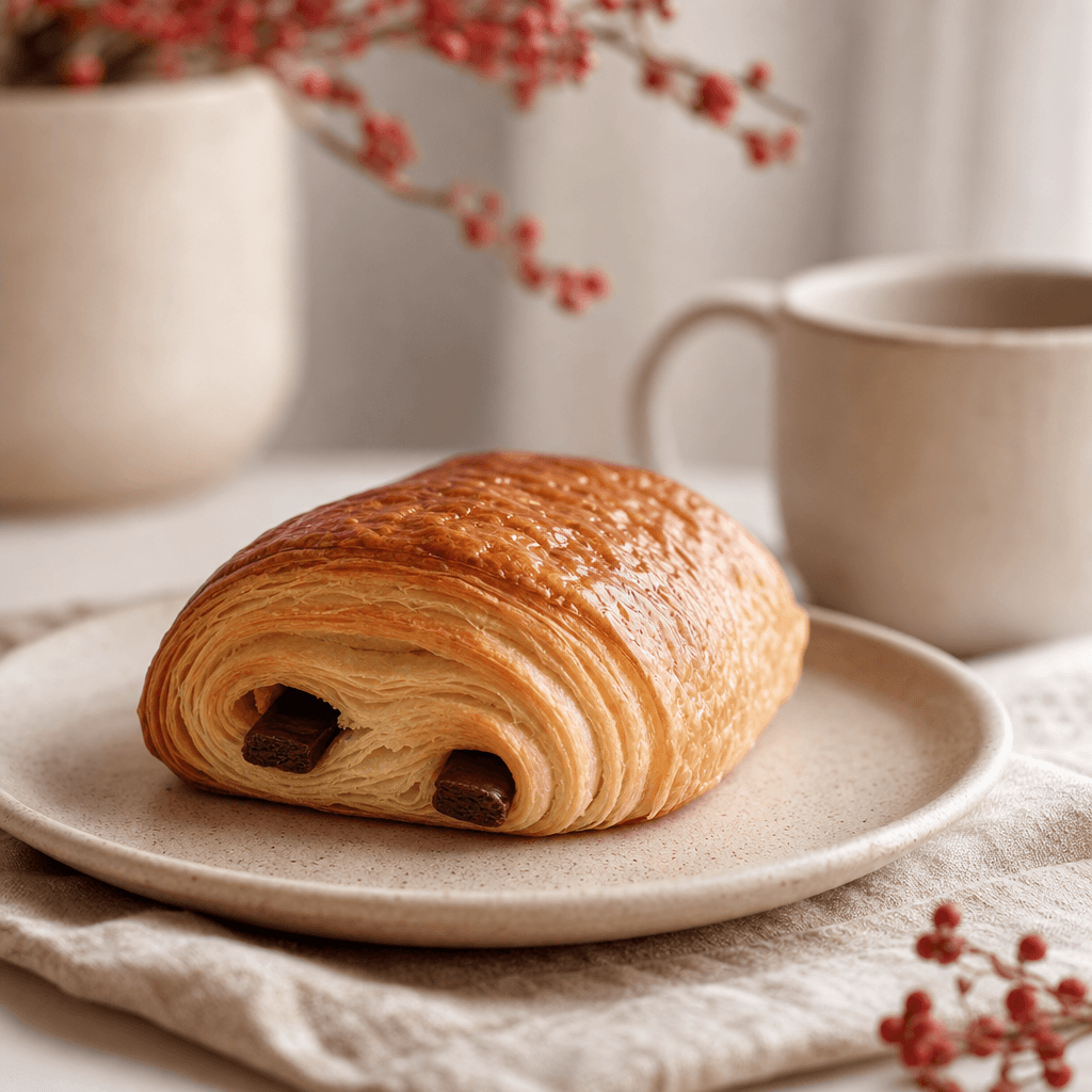 Chocolate croissant for catering — Vava Dessert Tables Toronto