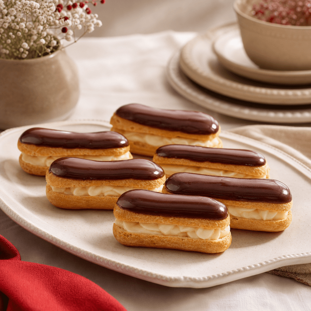 Mini éclairs for catering — Vava Dessert Tables Toronto