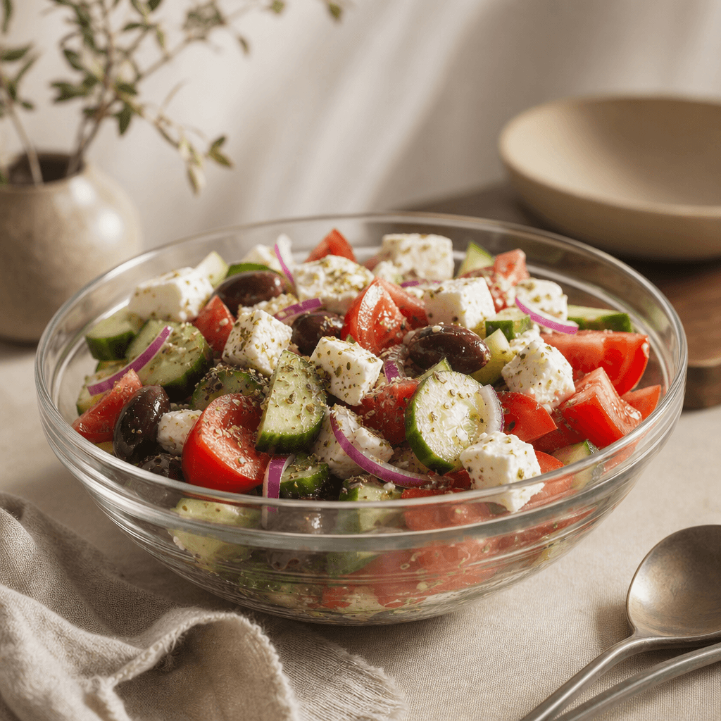 Greek salad for catering — Vava Dessert Tables Toronto
