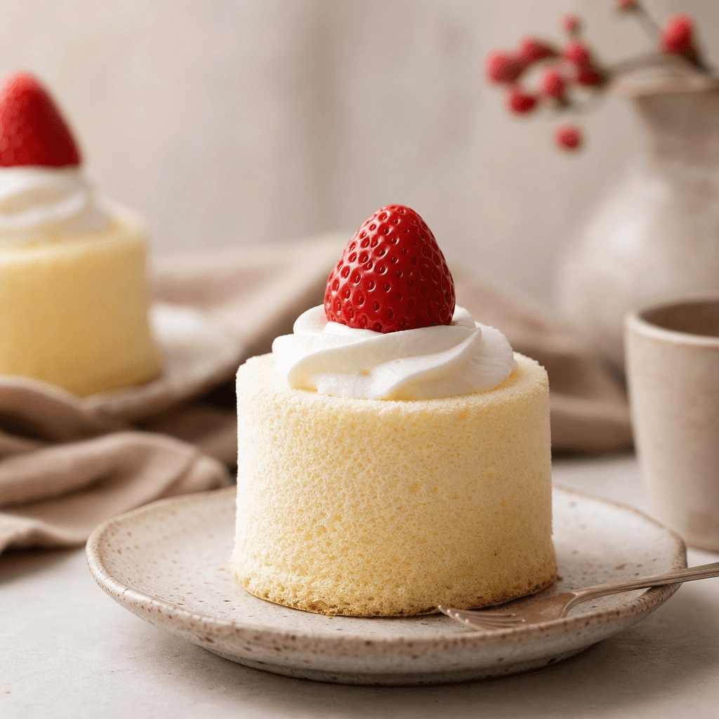 Hokkaido chiffon mini cakes for catering — Vava Dessert Tables Toronto